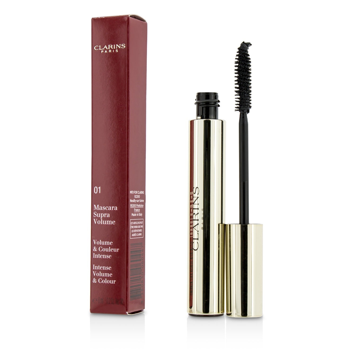 Clarins Supra Volume Mascara - # 01 Intense Black  8ml/0.2oz