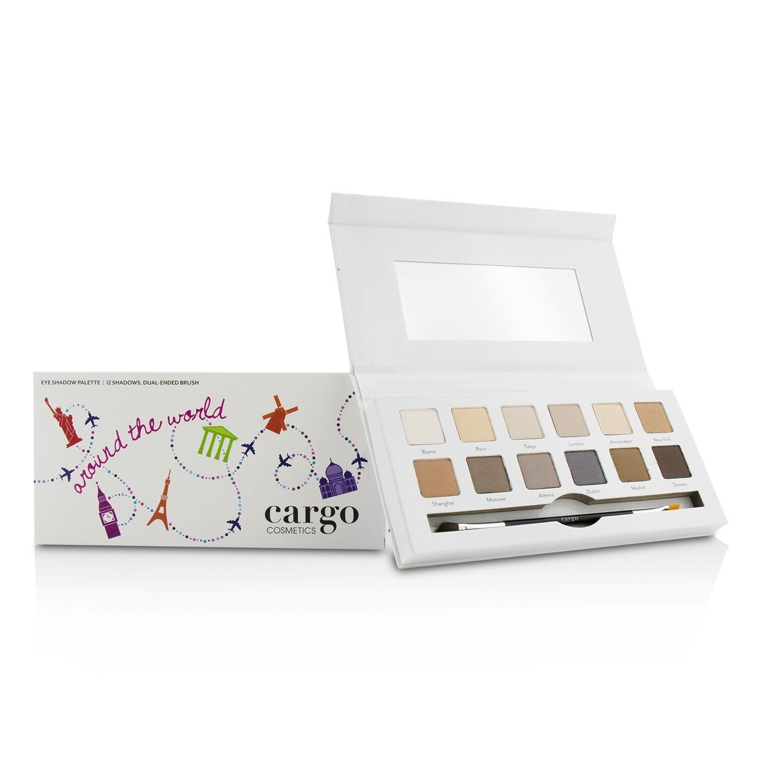 Cargo Around the World Eye Shadow Palette (12x Eye Shadow, 1x Shadow Brush)  12x0.8g/0.03oz