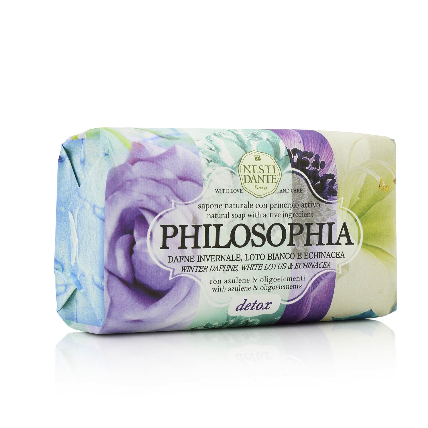 Nesti Dante Philosophia Natural Soap - Detox - Winter Daphne, White Lotus & Echinacea With Azulene & Oligoelements  250g/8.8oz