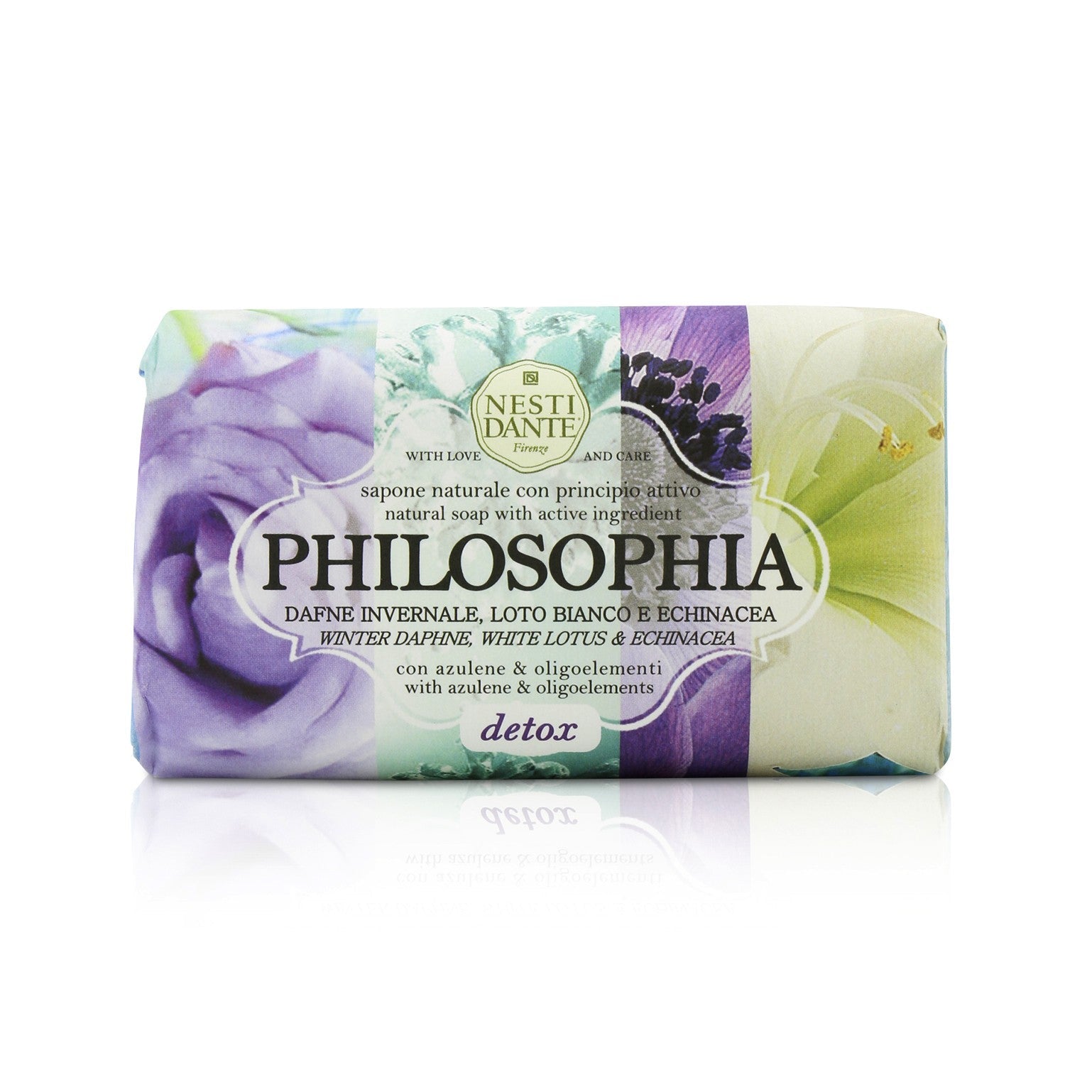 Nesti Dante Philosophia Natural Soap - Detox - Winter Daphne, White Lotus & Echinacea With Azulene & Oligoelements  250g/8.8oz