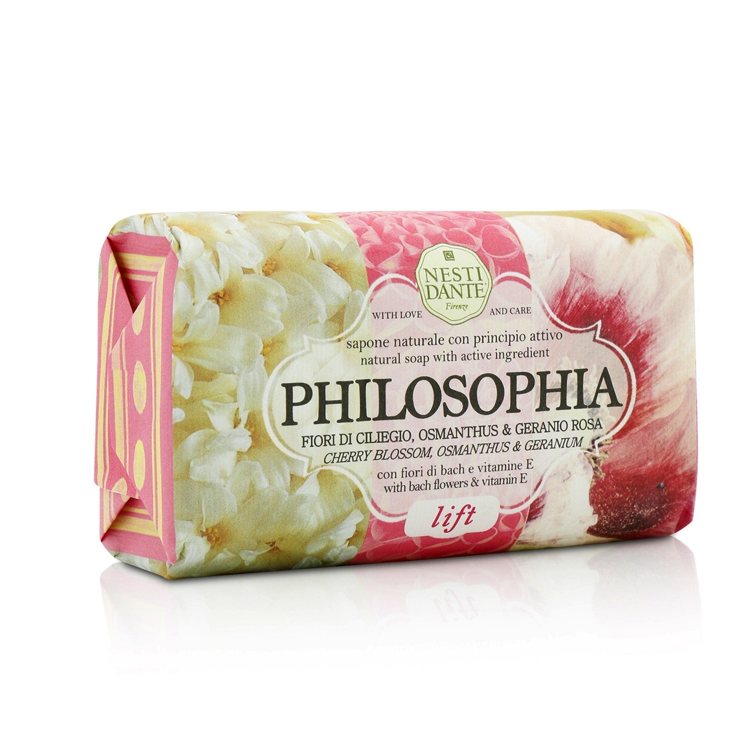 Nesti Dante Philosophia Natural Soap - Lift - Cherry Blossom, Osmanthus & Geranium With Bach Flowers & Vitamin E  250g/8.8oz