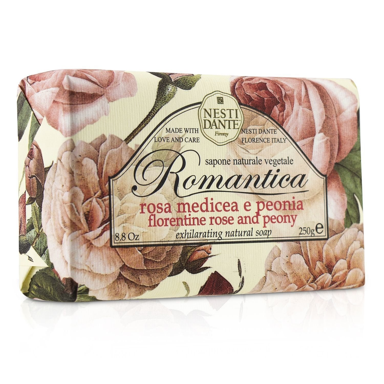 Nesti Dante Romantica Exhilarating Natural Soap - Florentine Rose & Peony  250g/8.8oz