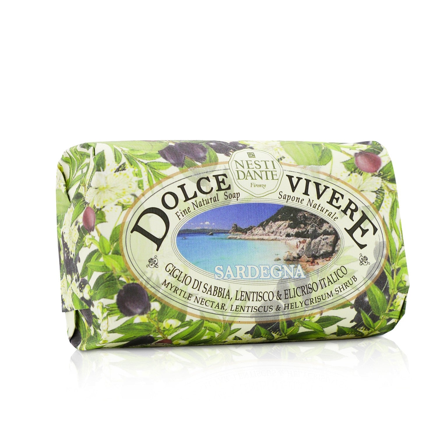 Nesti Dante Dolce Vivere Fine Natural Soap - Sardegna - Myrtle Nectar, Lentiscus & Helycrisum Shrub  250g/8.8oz