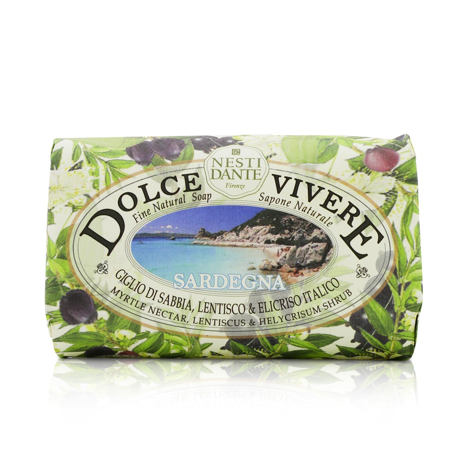 Nesti Dante Dolce Vivere Fine Natural Soap - Sardegna - Myrtle Nectar, Lentiscus & Helycrisum Shrub  250g/8.8oz