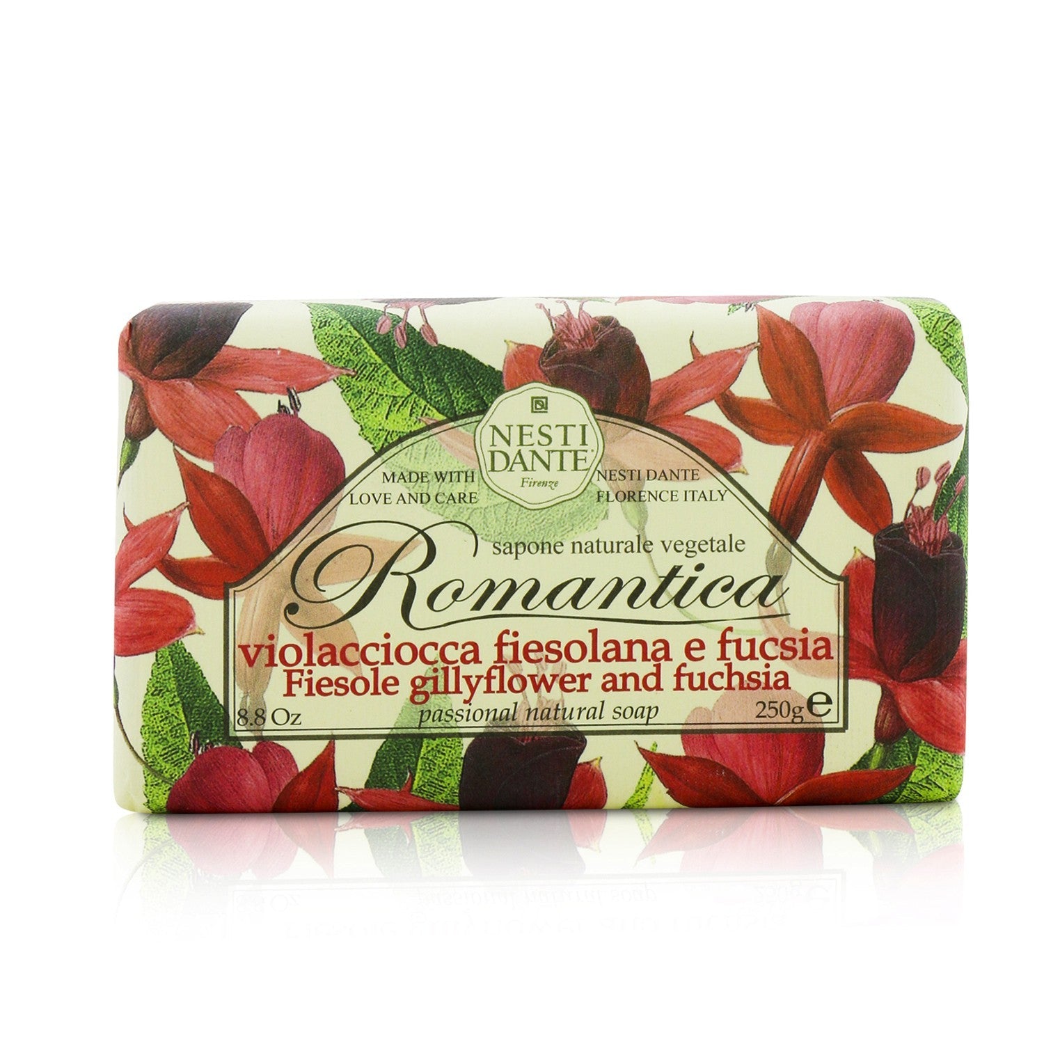 Nesti Dante Romantica Passional Natural Soap - Fiesole Gillyflower & Fuchsia  250g/8.8oz