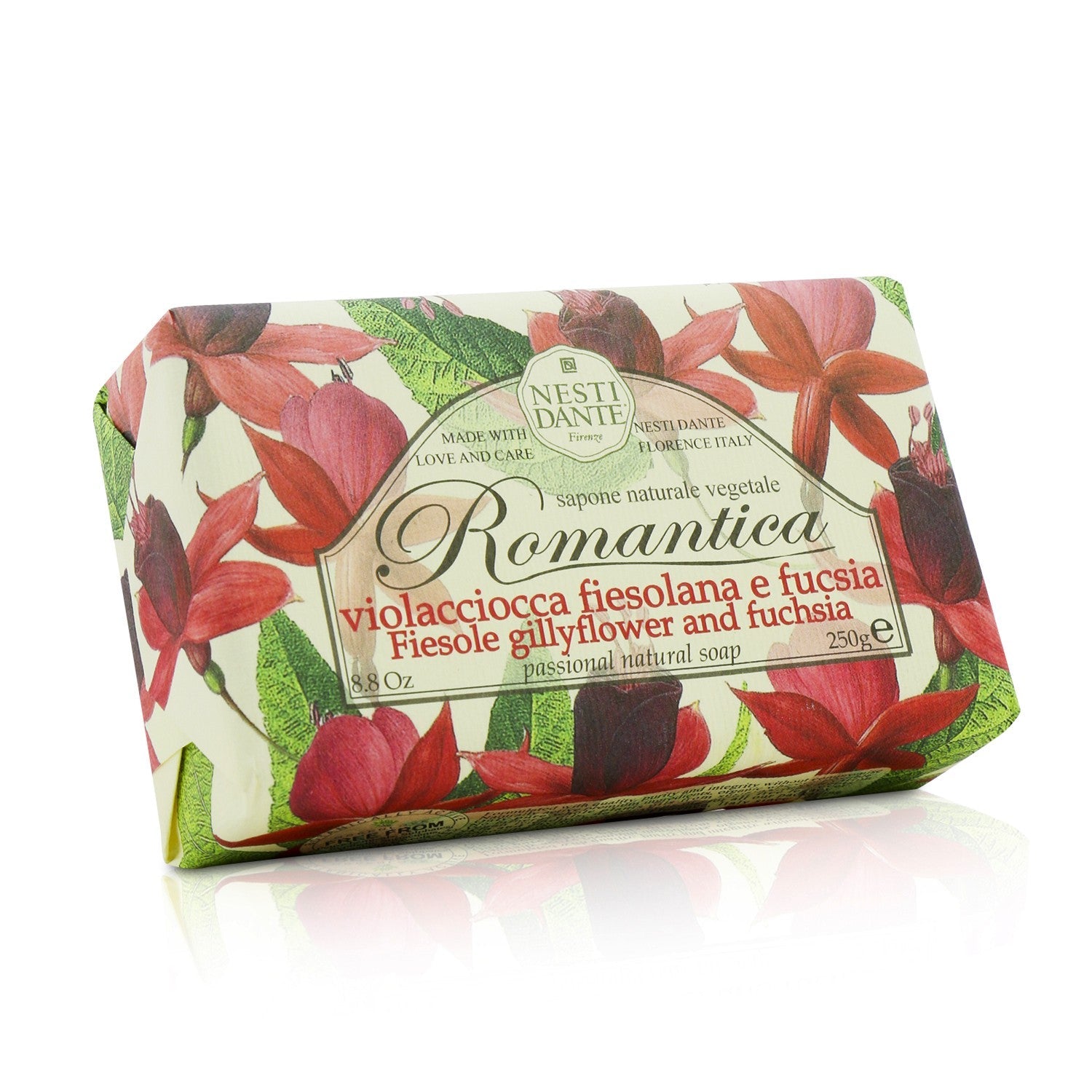 Nesti Dante Romantica Passional Natural Soap - Fiesole Gillyflower & Fuchsia  250g/8.8oz