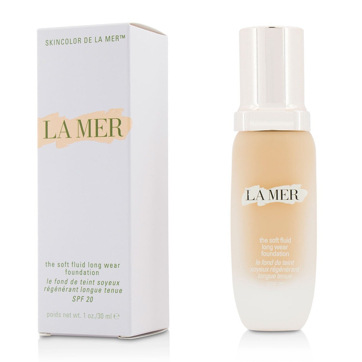 La Mer The Soft Fluid Long Wear Foundation SPF 20 - # 43/ 350 Honey (Unboxed)  30ml/1oz