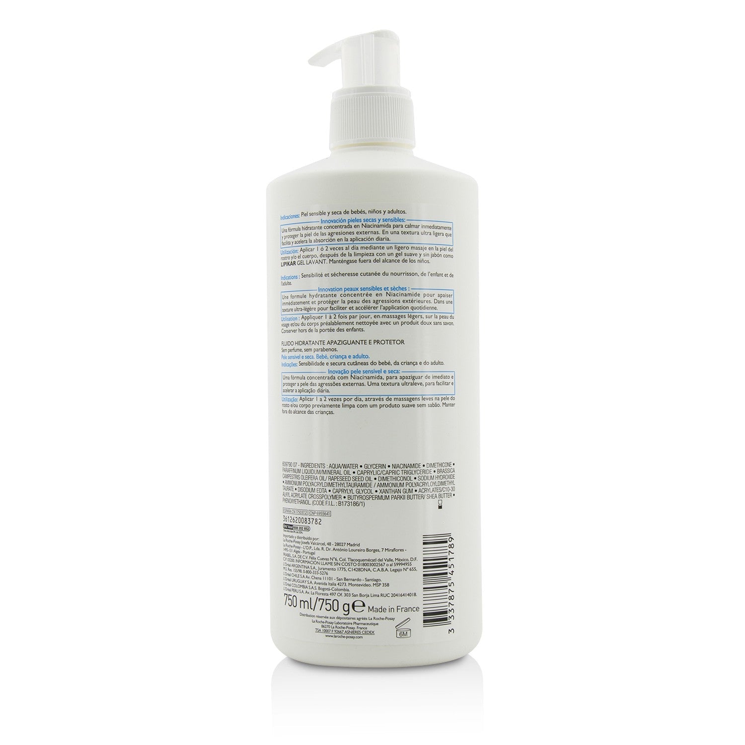 La Roche Posay Lipikar Fluide Soothing Protecting Hydrating Fluid  750ml/25oz