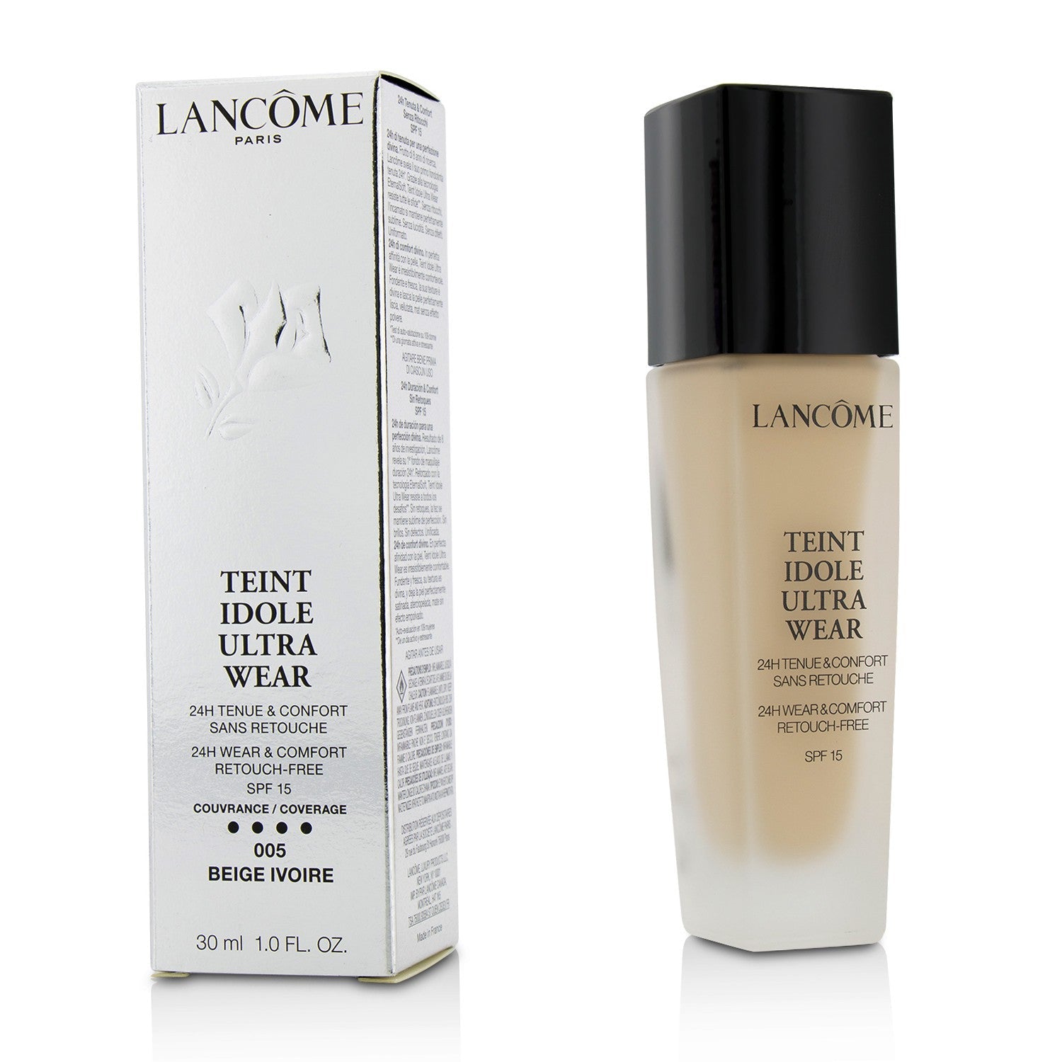 Lancome Teint Idole Ultra Wear 24H Wear & Comfort Foundation SPF 15 - # 025 Beige Lin (Box Slightly Damaged)  30ml/1oz