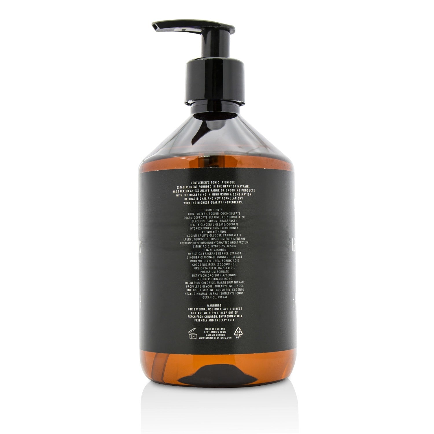 Gentlemen's Tonic Hand Wash - Babassu & Bergamot  500ml/16.8oz