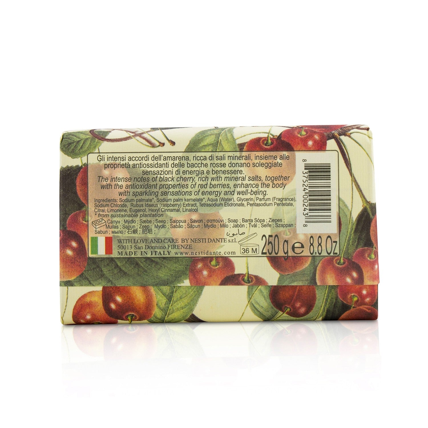 Nesti Dante Il Frutteto Antioxidant Soap - Black Cherry & Red Berries  250g/8.8oz