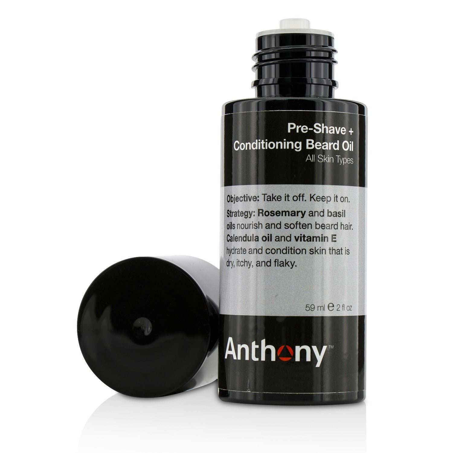 Anthony Logistics For Men Pre-Shave + Conditioning Beard Oil - For All Skin Types  59ml/2oz