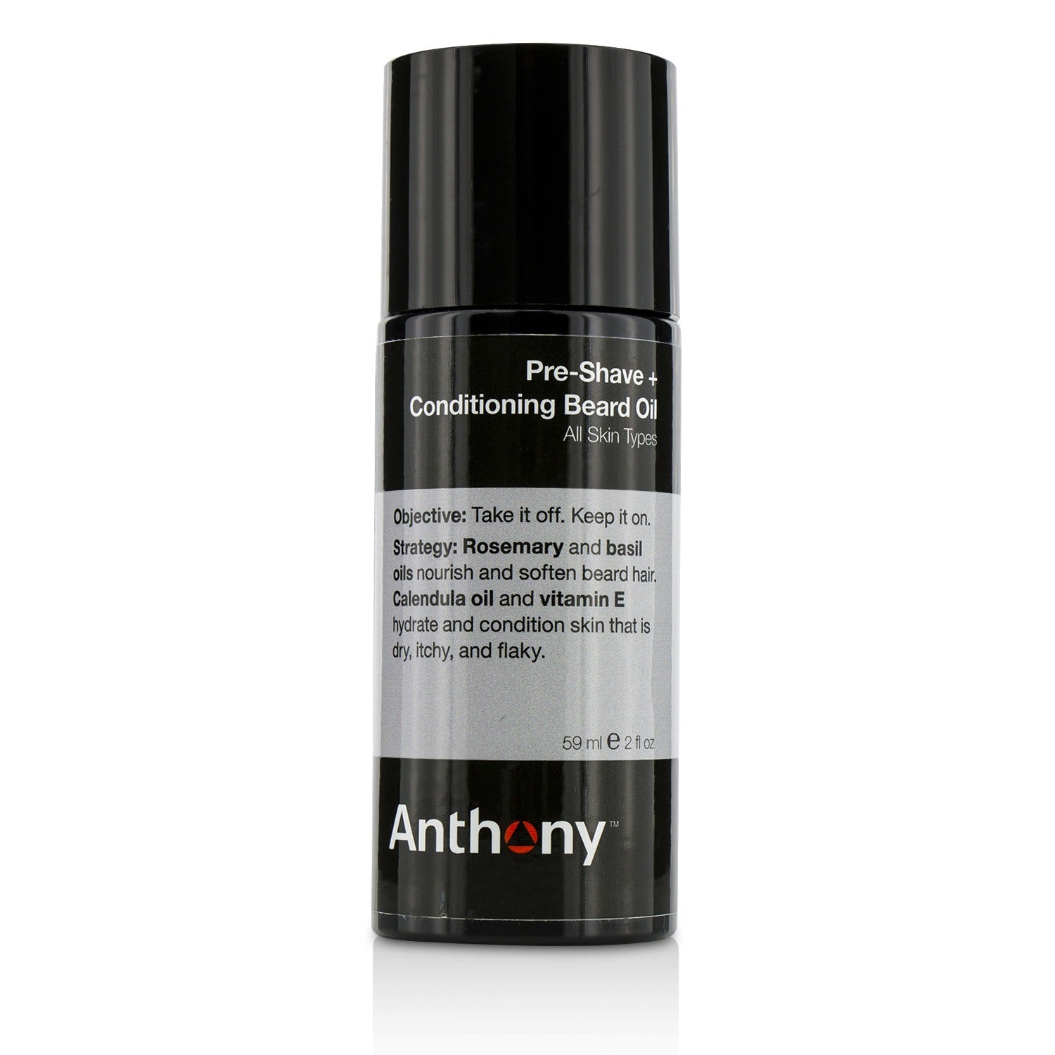 Anthony Logistics For Men Pre-Shave + Conditioning Beard Oil - For All Skin Types  59ml/2oz