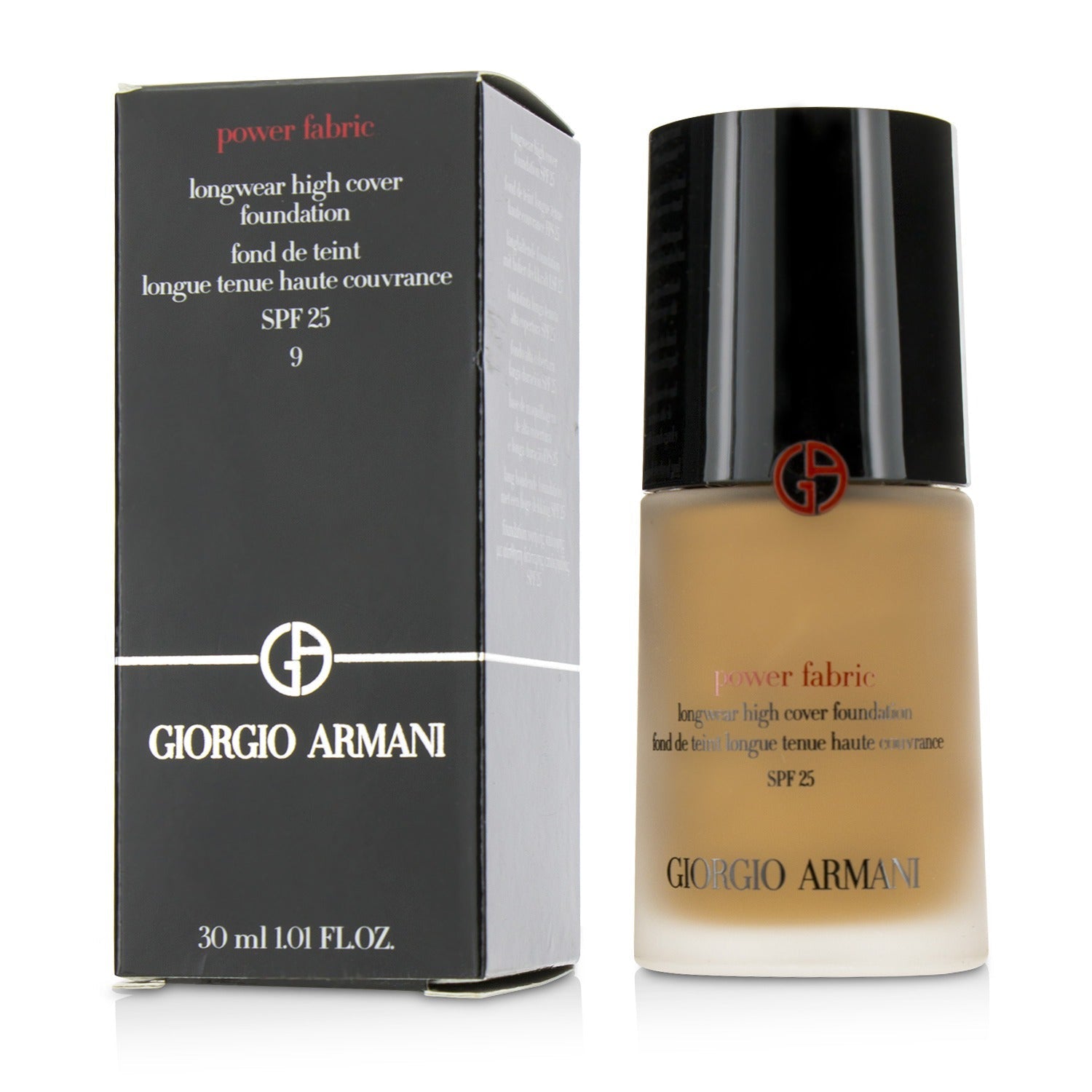 Giorgio Armani Power Fabric Longwear High Cover Foundation SPF 25 - # 9 (Tan, Rosy)  30ml/1oz