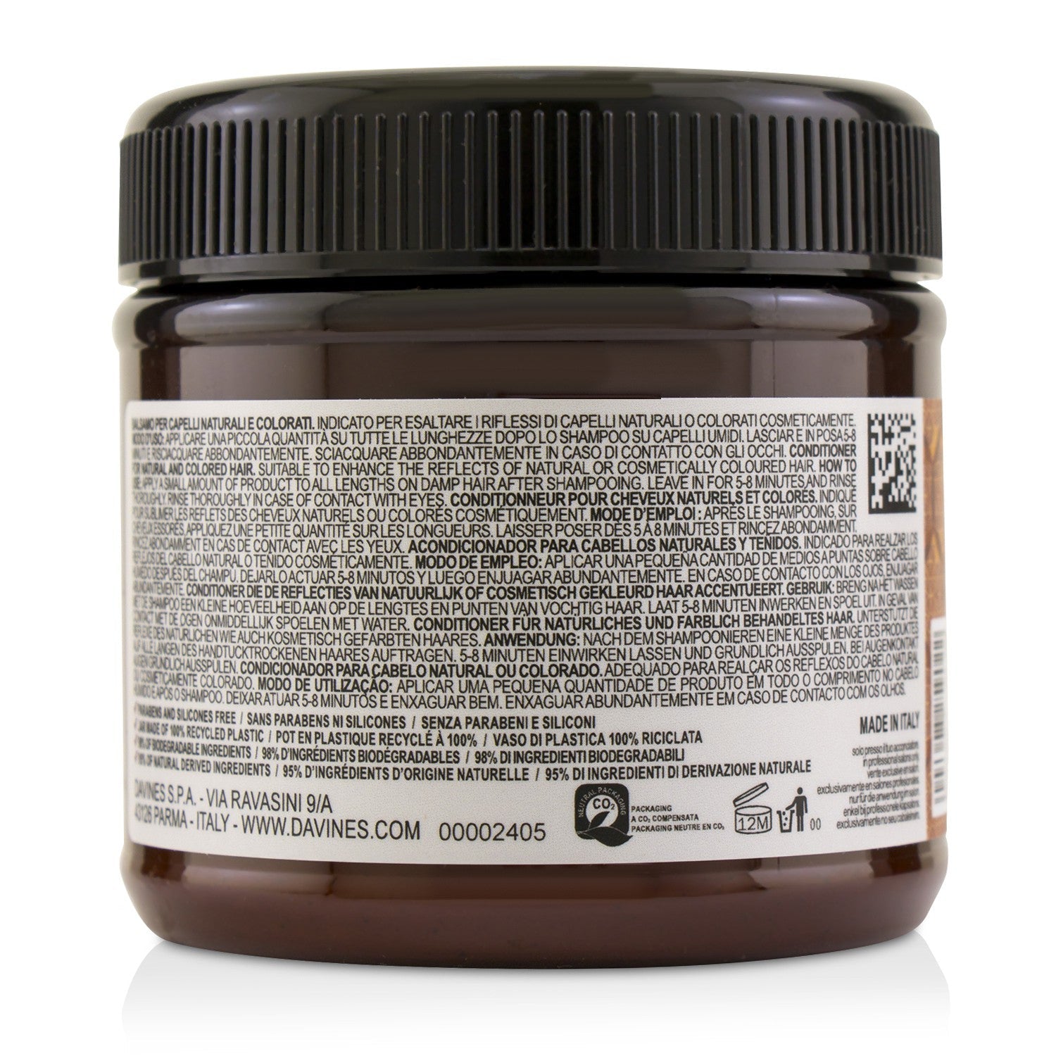 Davines Alchemic Conditioner - # Copper (For Natural & Coloured Hair)  250ml/8.84oz