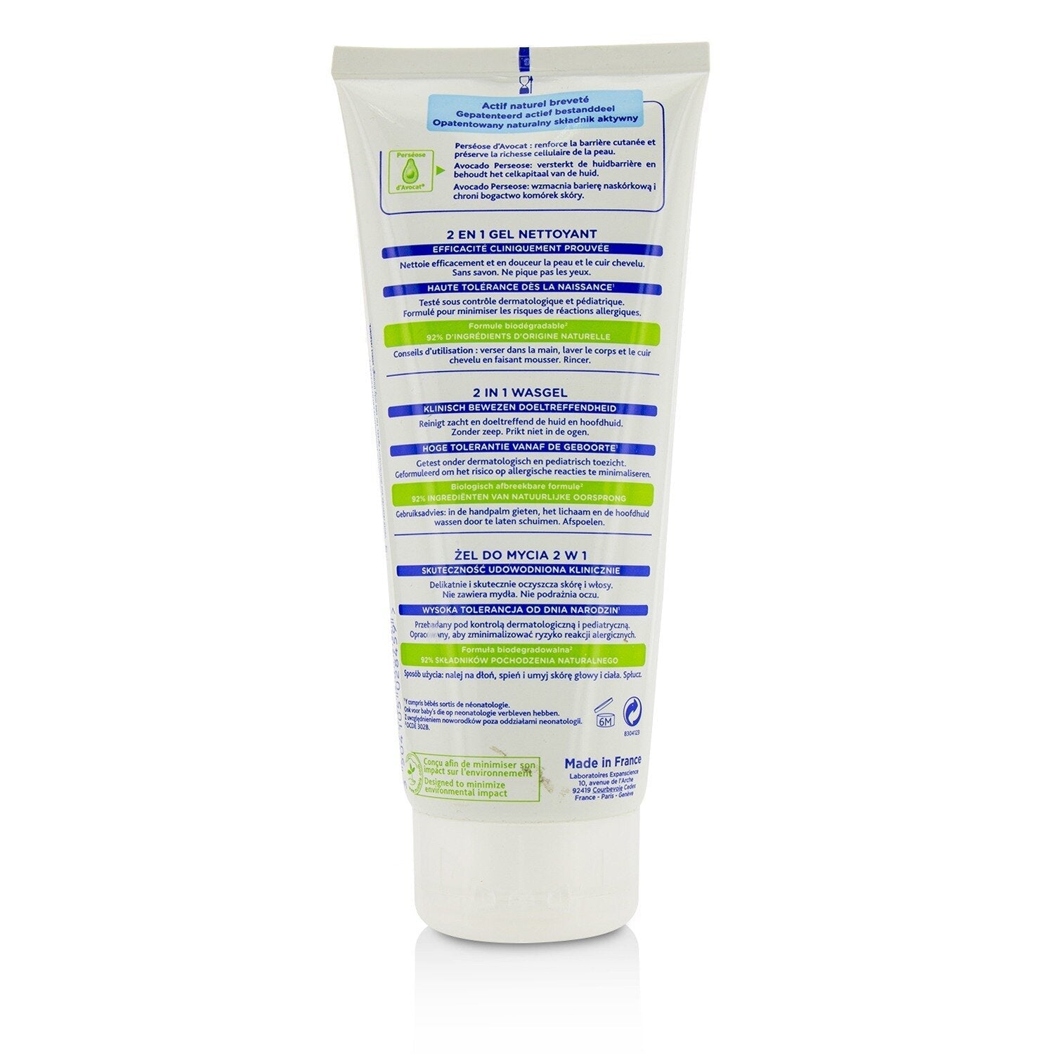 Mustela 2 In 1 Body & Hair Cleansing gel - For Normal Skin  200ml/6.76oz