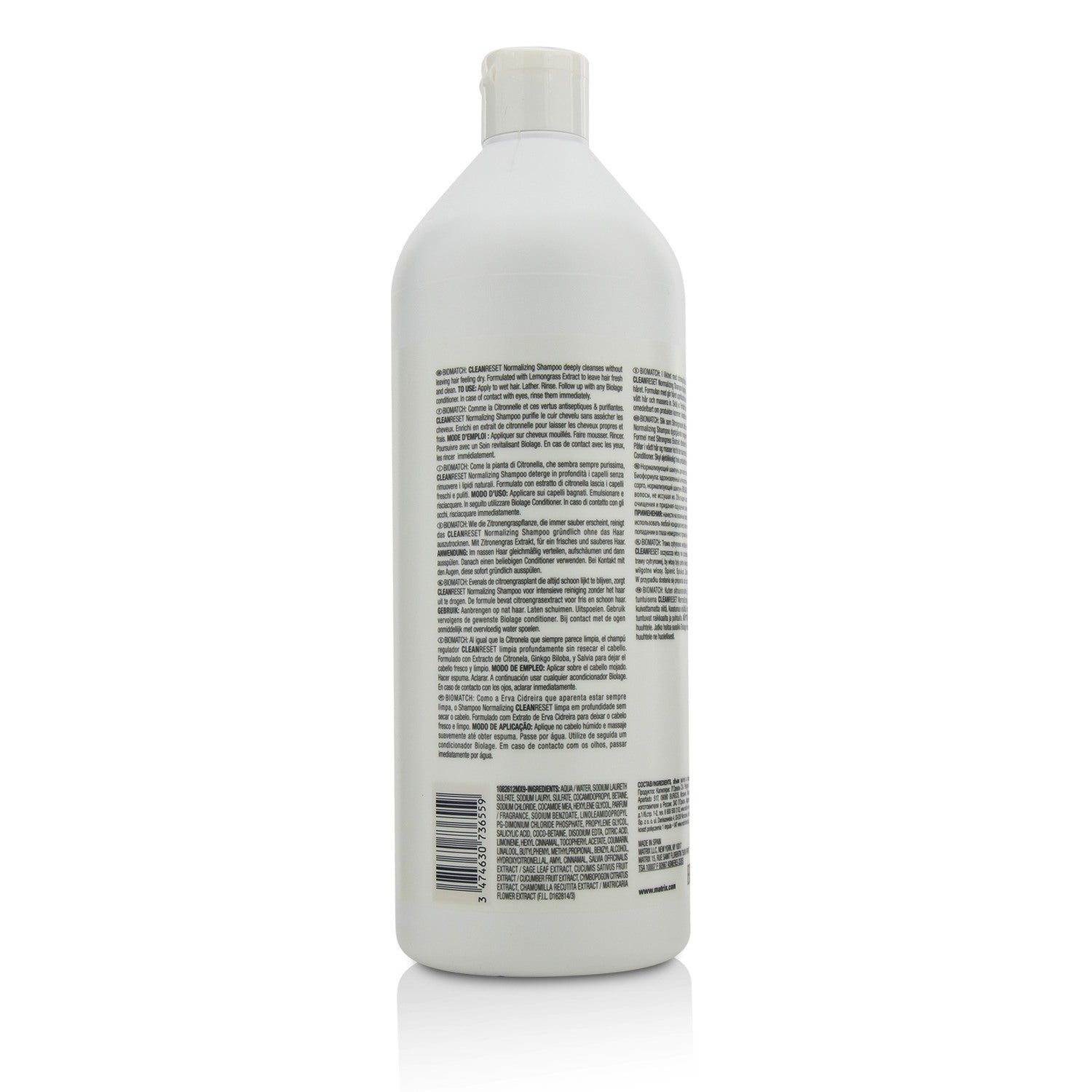 Matrix Biolage CleanReset Normalizing Shampoo (For All Hair Types)  1000ml/33.8oz