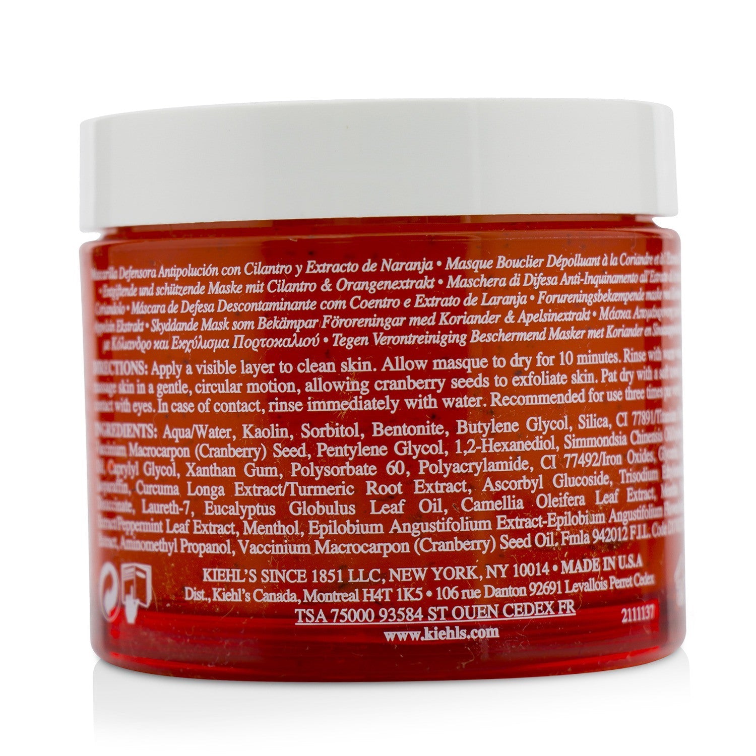 Kiehl's Turmeric & Cranberry Seed Energizing Radiance Masque  100ml/3.4oz