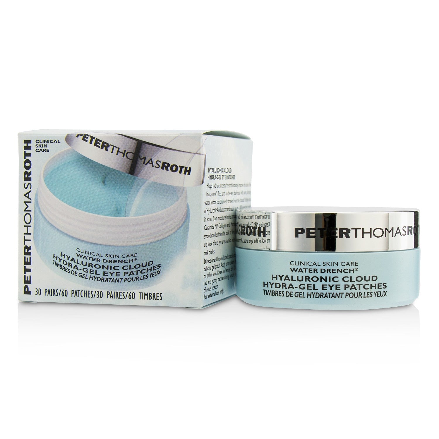 Peter Thomas Roth Water Drench Hyaluronic Cloud Hydra-Gel Eye Patches  30pairs