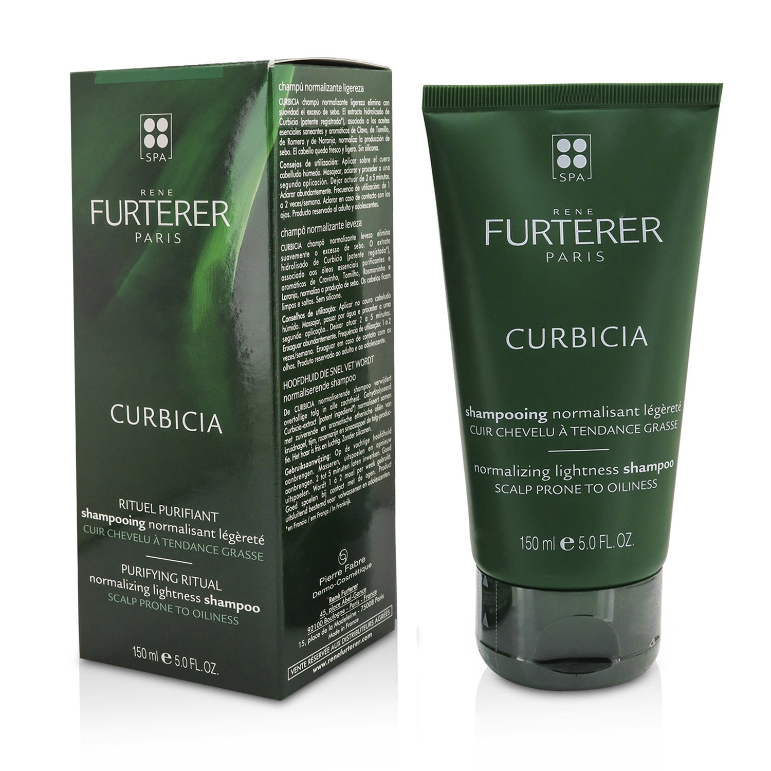 Rene Furterer Curbicia Purifying Ritual Normalizing Lightness Shampoo (Scalp Prone To Oiliness)  150ml/5oz