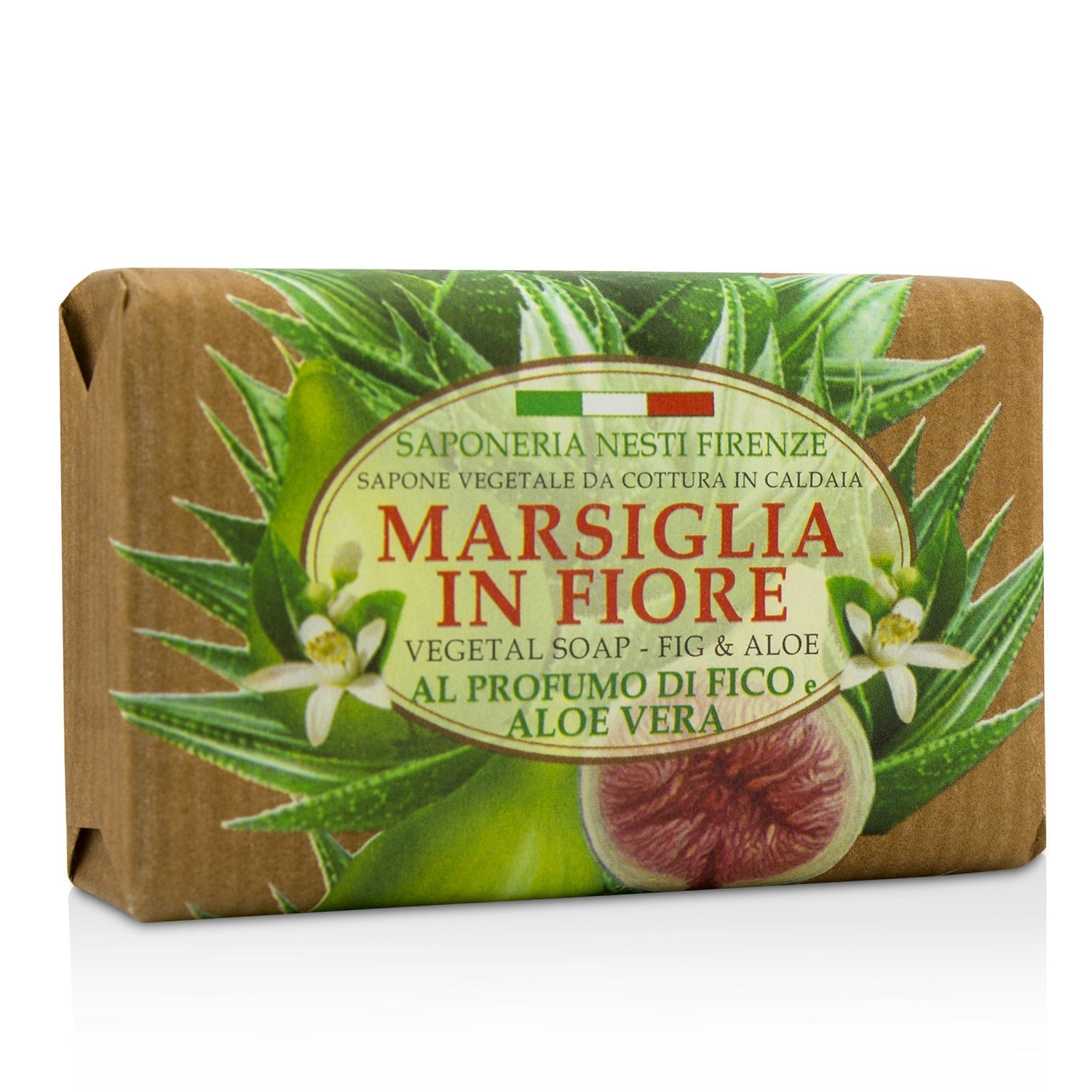 Nesti Dante Marsiglia In Fiore Vegetal Soap - Fig & Aloe Vera  125g/4.3oz