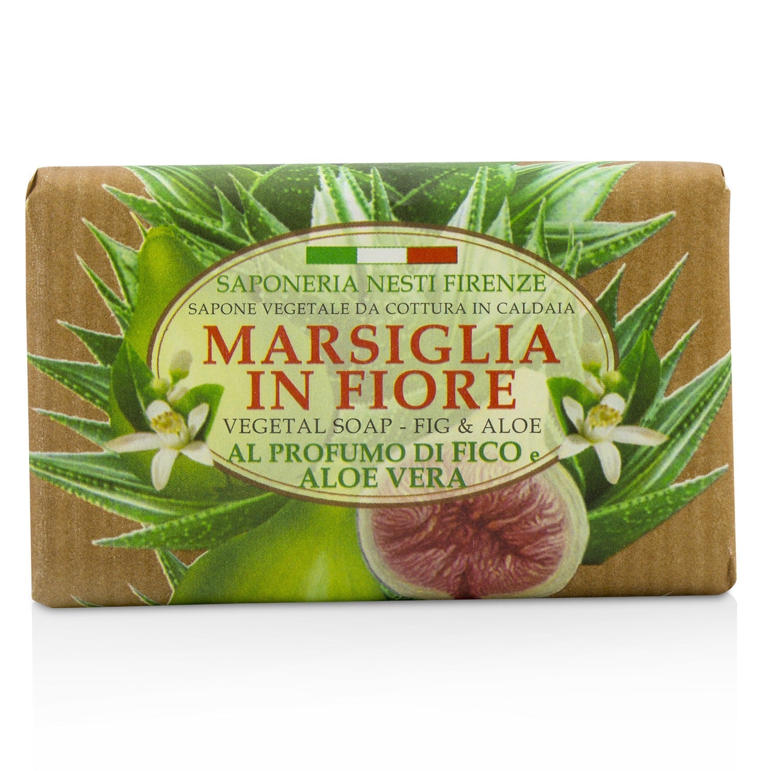 Nesti Dante Marsiglia In Fiore Vegetal Soap - Fig & Aloe Vera  125g/4.3oz