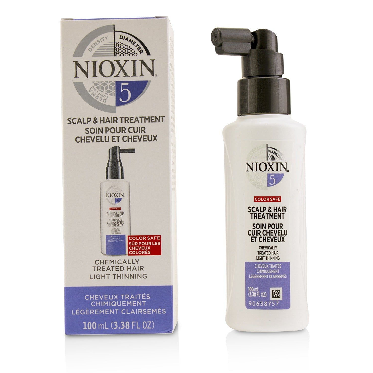 Nioxin Diameter System 5 Scalp & Hair Treatment (Chemically Treated Hair, Light Thinning, Color Safe)  100ml/3.38oz