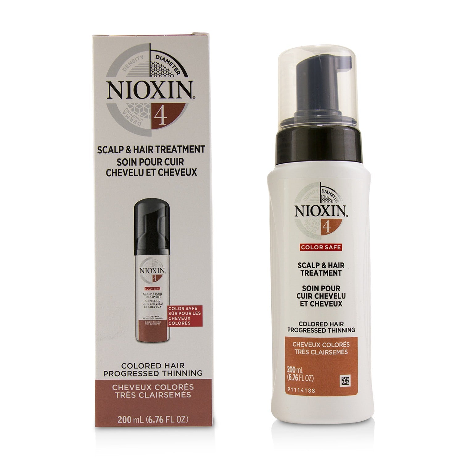 Nioxin Diameter System 4 Scalp & Hair Treatment (Colored Hair, Progressed Thinning, Color Safe)  100ml/3.38oz