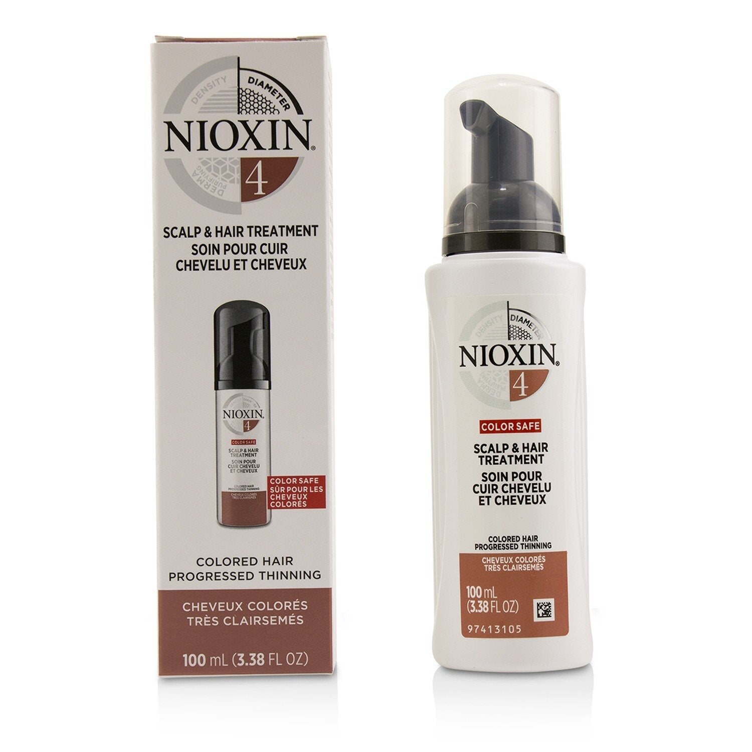 Nioxin Diameter System 4 Scalp & Hair Treatment (Colored Hair, Progressed Thinning, Color Safe)  100ml/3.38oz