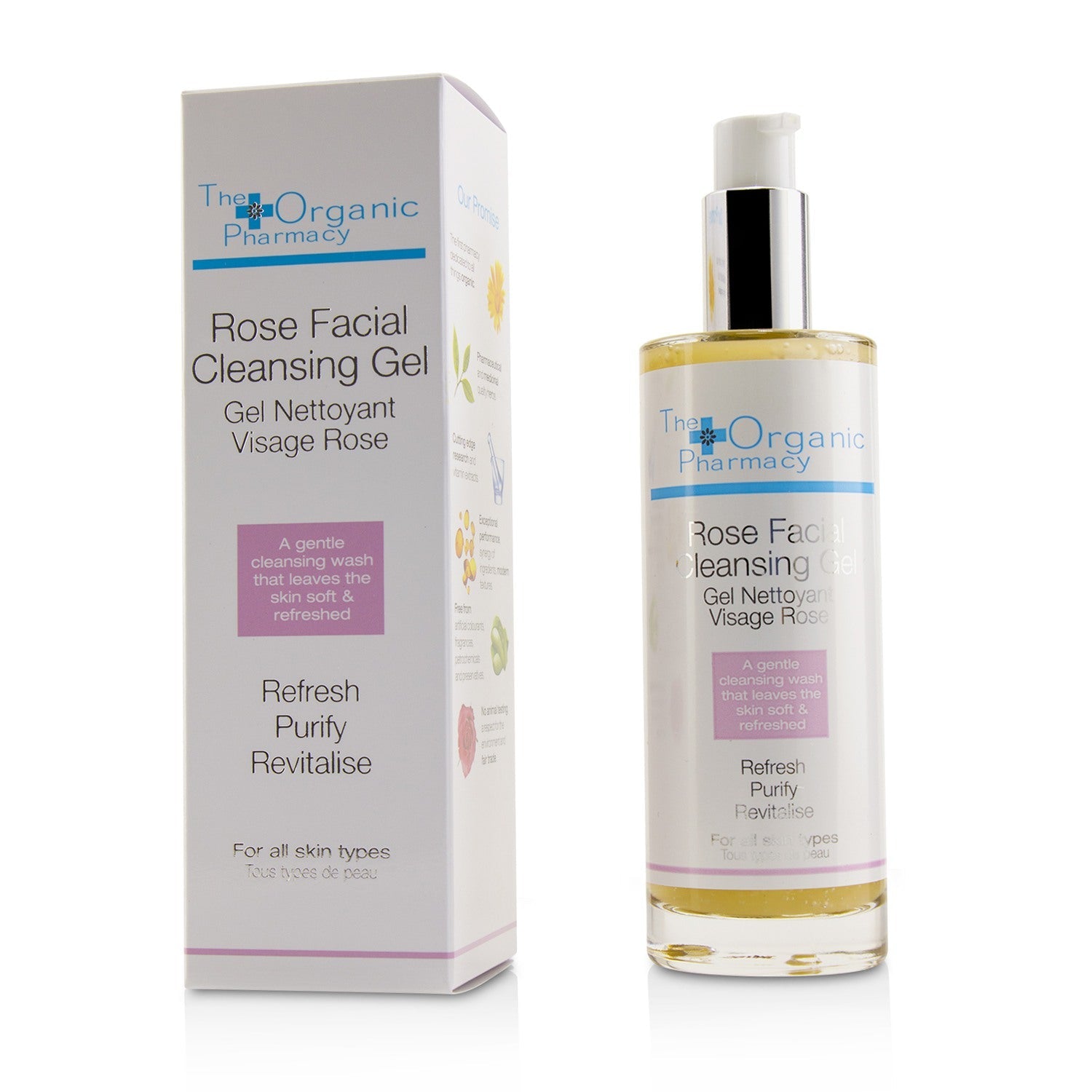 The Organic Pharmacy Rose Facial Cleansing Gel  100ml/3.4oz