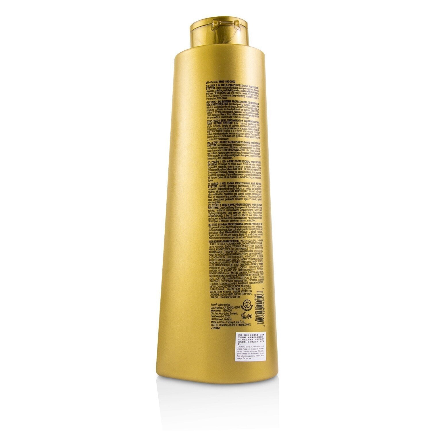 Joico K-Pak Clarifying Shampoo - To Remove Chlorine & Buildup (Cap)  1000ml/33.8oz