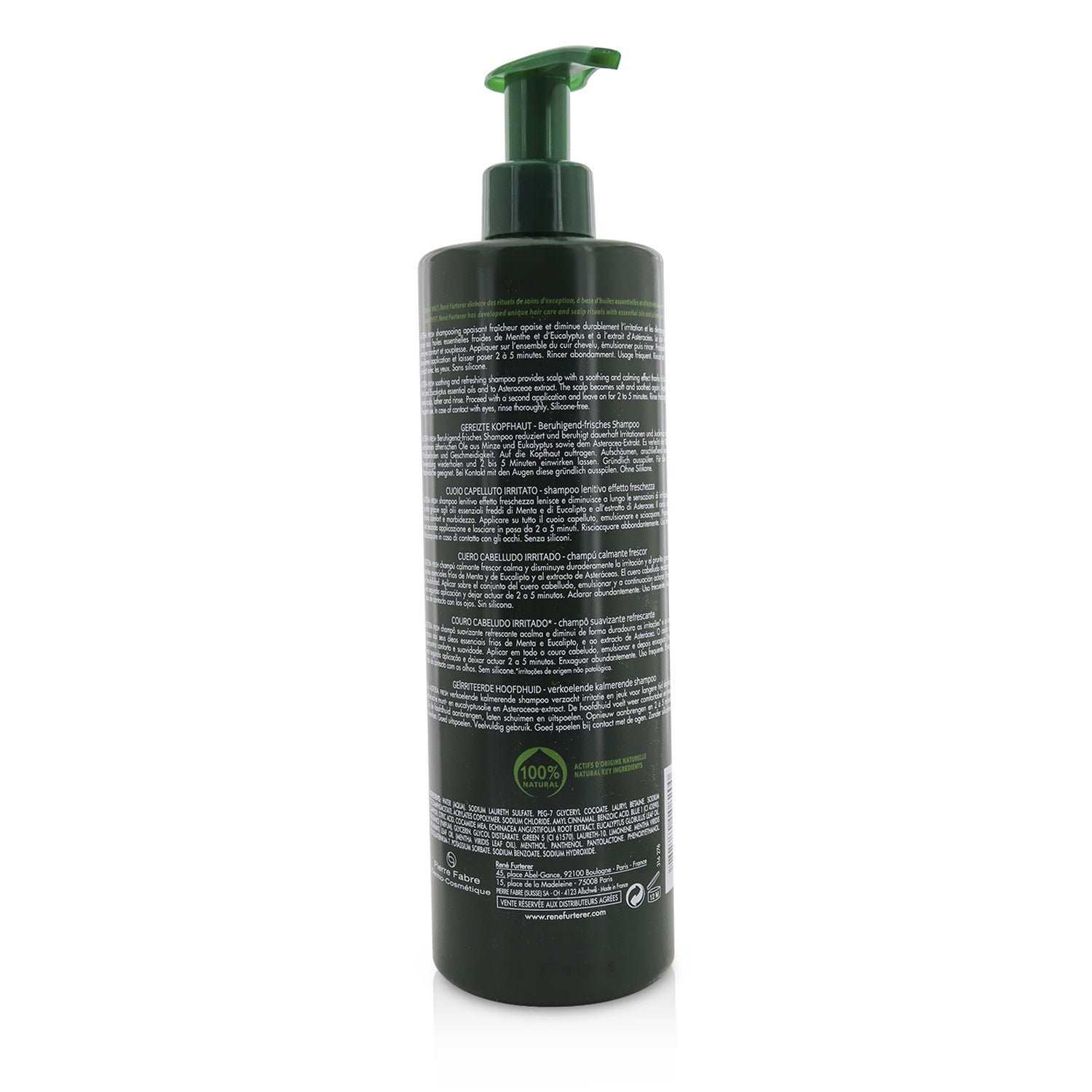 Rene Furterer Astera Fresh Soothing Ritual Soothing Freshness Shampoo - Irritated Scalp (Salon Product)  600ml/20.2oz