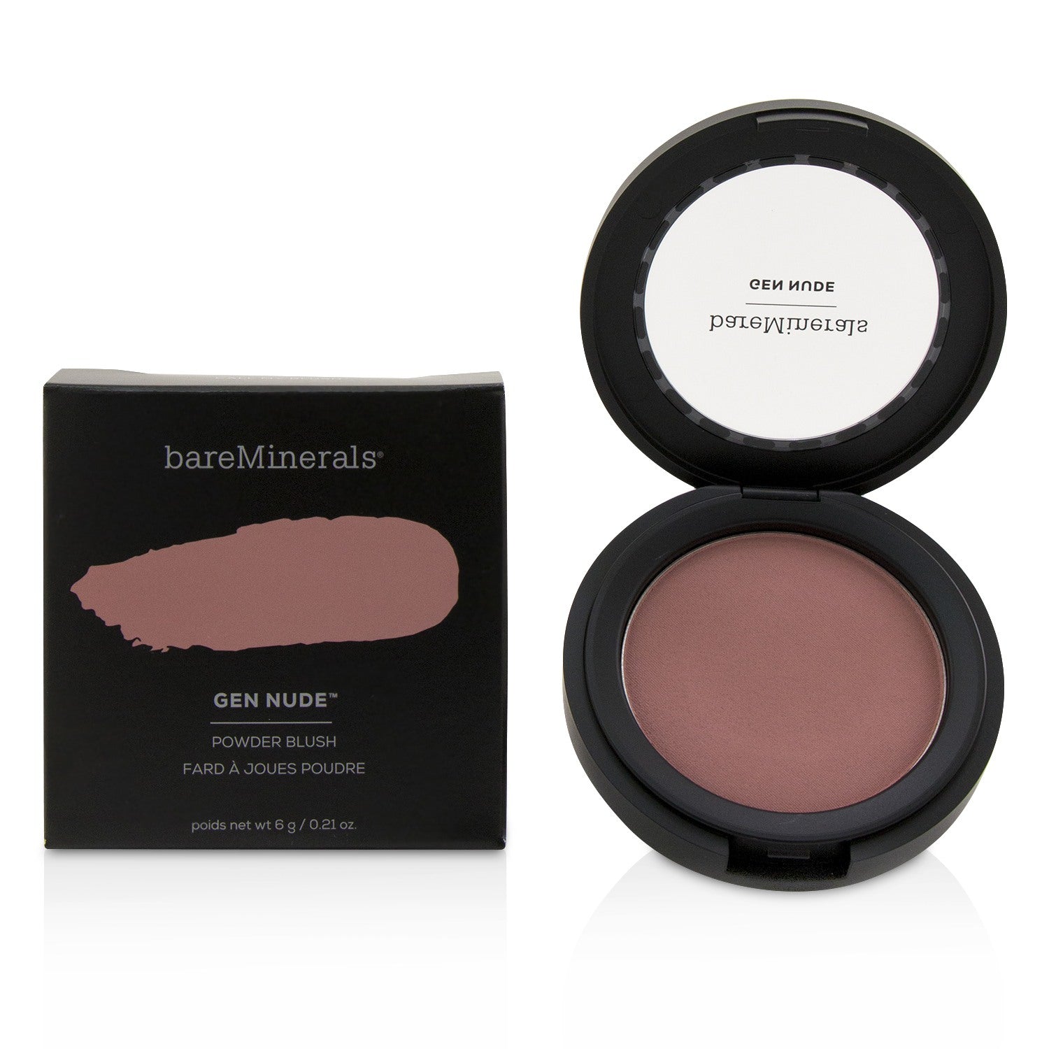 BareMinerals Gen Nude Powder Blush - # You Had Me At Merlot (Box Slightly Damaged)  6g/0.21oz