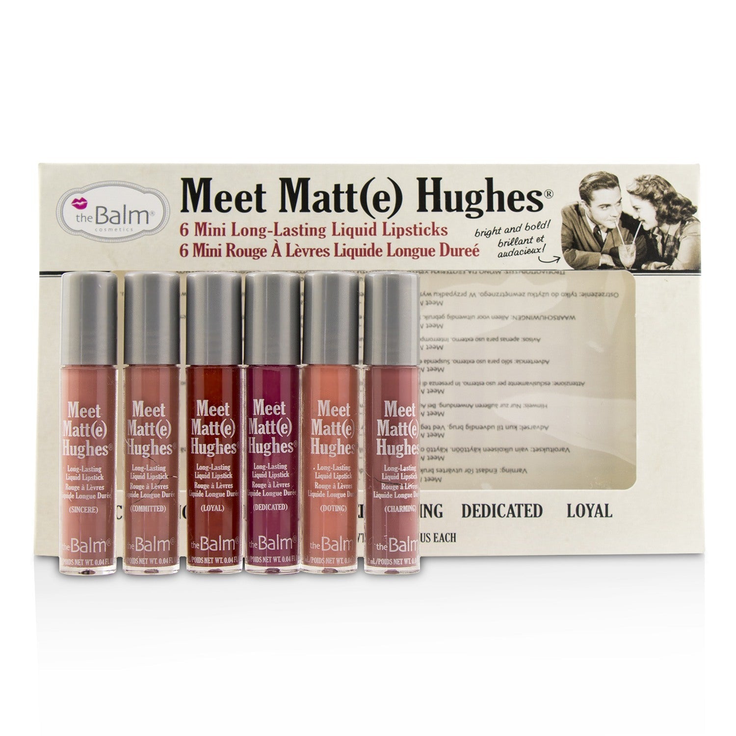 TheBalm Meet Matt(e) Hughes 6 Mini Long Lasting Liquid Lipsticks Kit - Vol. 14  6x1.2ml/0.04oz