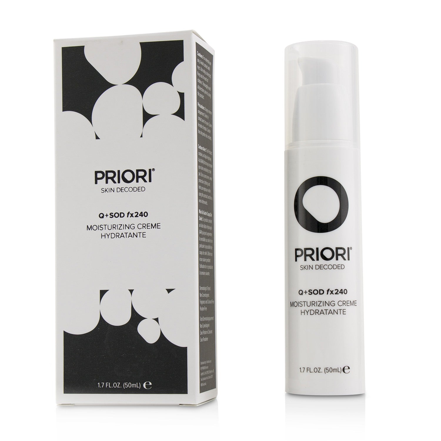 Priori Q+SOD fx240 - Moisturizing Creme  50ml/1.7oz