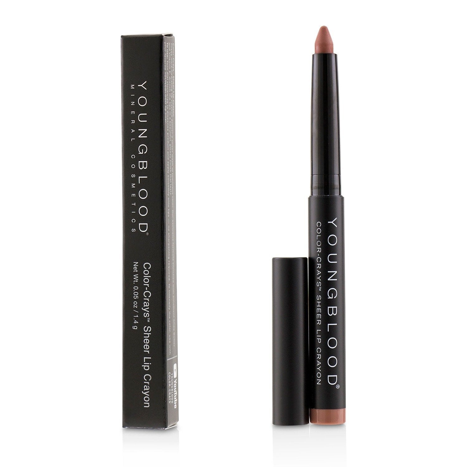 Youngblood Color Crays Sheer Lip Crayon - # Pink Bikini  1.4g/0.05oz