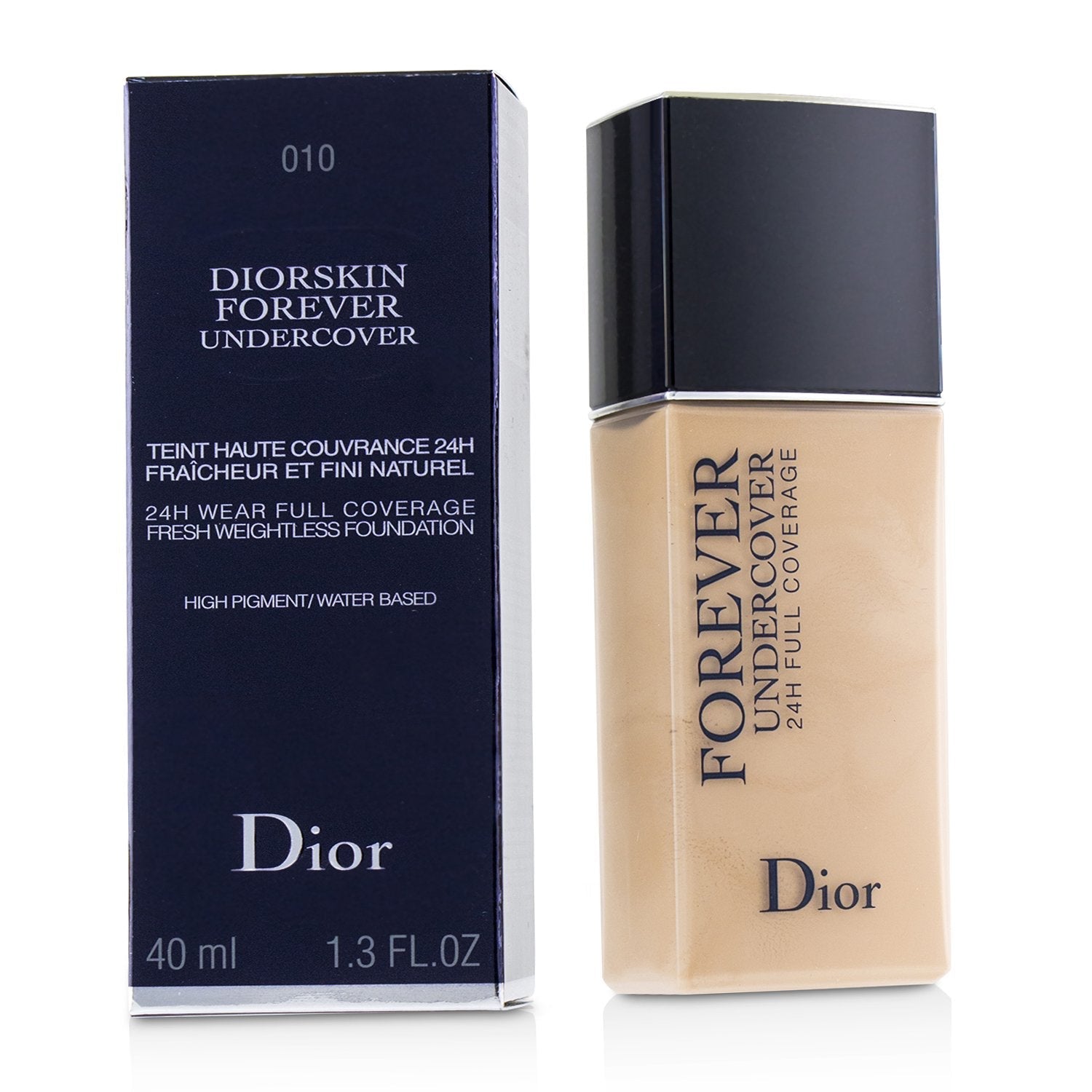 Christian Dior Diorskin Forever Undercover 24H Wear Full Coverage Water Based Foundation - # 005 Light Ivory  40ml/1.3oz