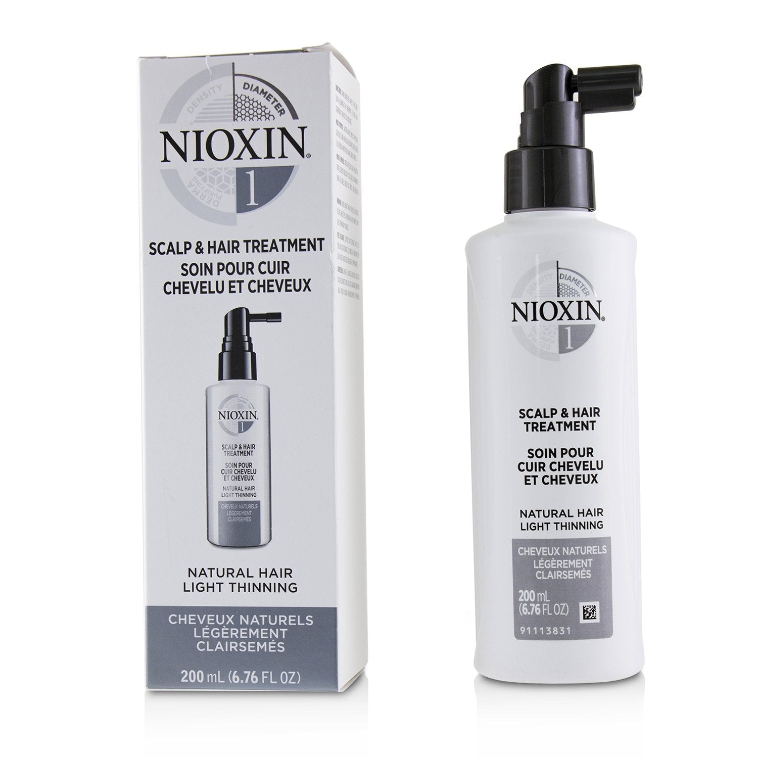 Nioxin Diameter System 1 Scalp & Hair Treatment (Natural Hair, Light Thinning)  200ml/6.76oz