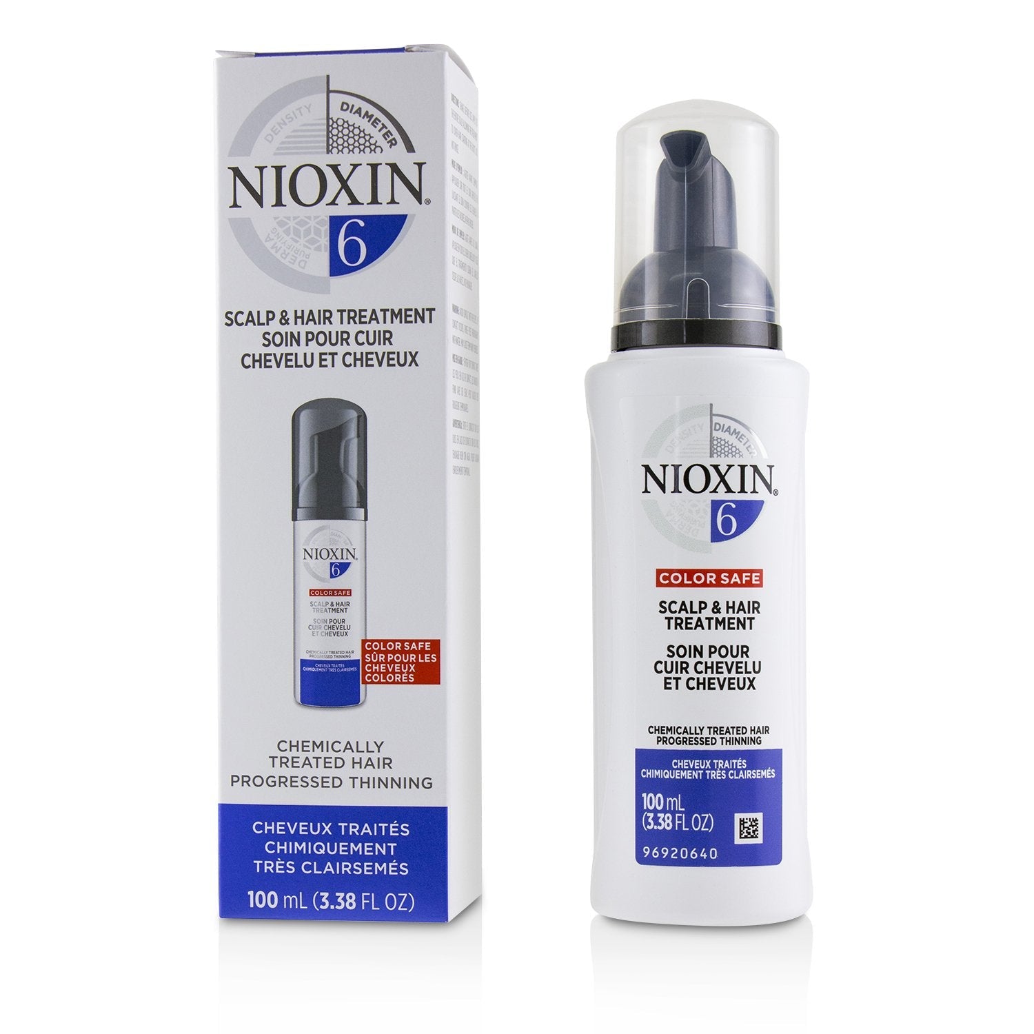 Nioxin Diameter System 6 Scalp & Hair Treatment (Chemically Treated Hair, Progressed Thinning, Color Safe)  100ml/3.38oz