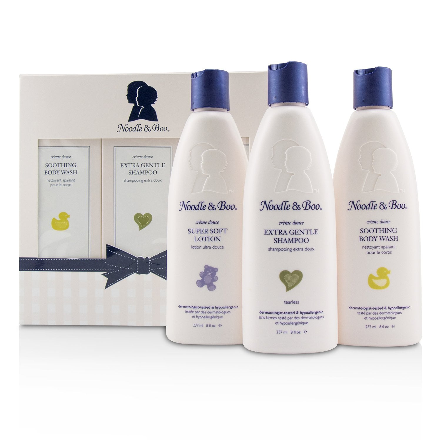 Noodle & Boo Starter Gift Set: Extra Gentle Shampoo 237ml/8oz + Soothing Body Wash 237ml/8oz + Super Soft Lotion 237ml/8oz  3pc