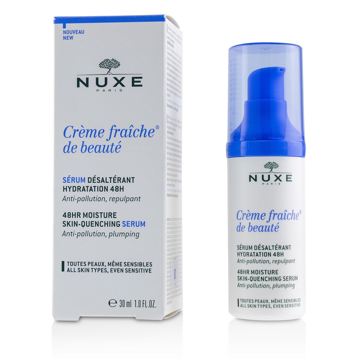 Nuxe Creme Fraiche De Beaute 48 HR Moisture Skin-Quenching Serum (For All Skin Types, Even Sensitive)  30ml/1oz