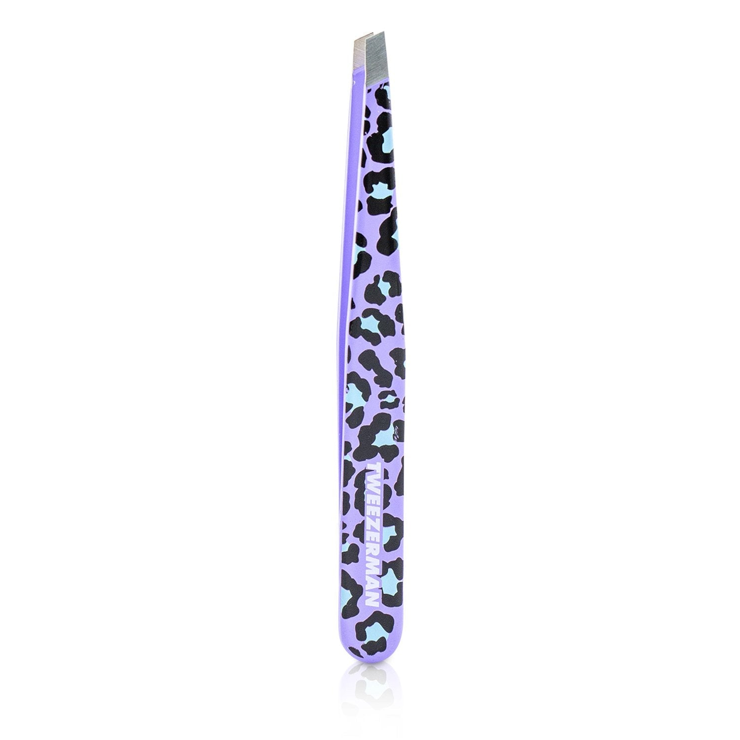 Tweezerman Slant Tweezer (Pattern Prints) - Animal Print/ Purple Leopard