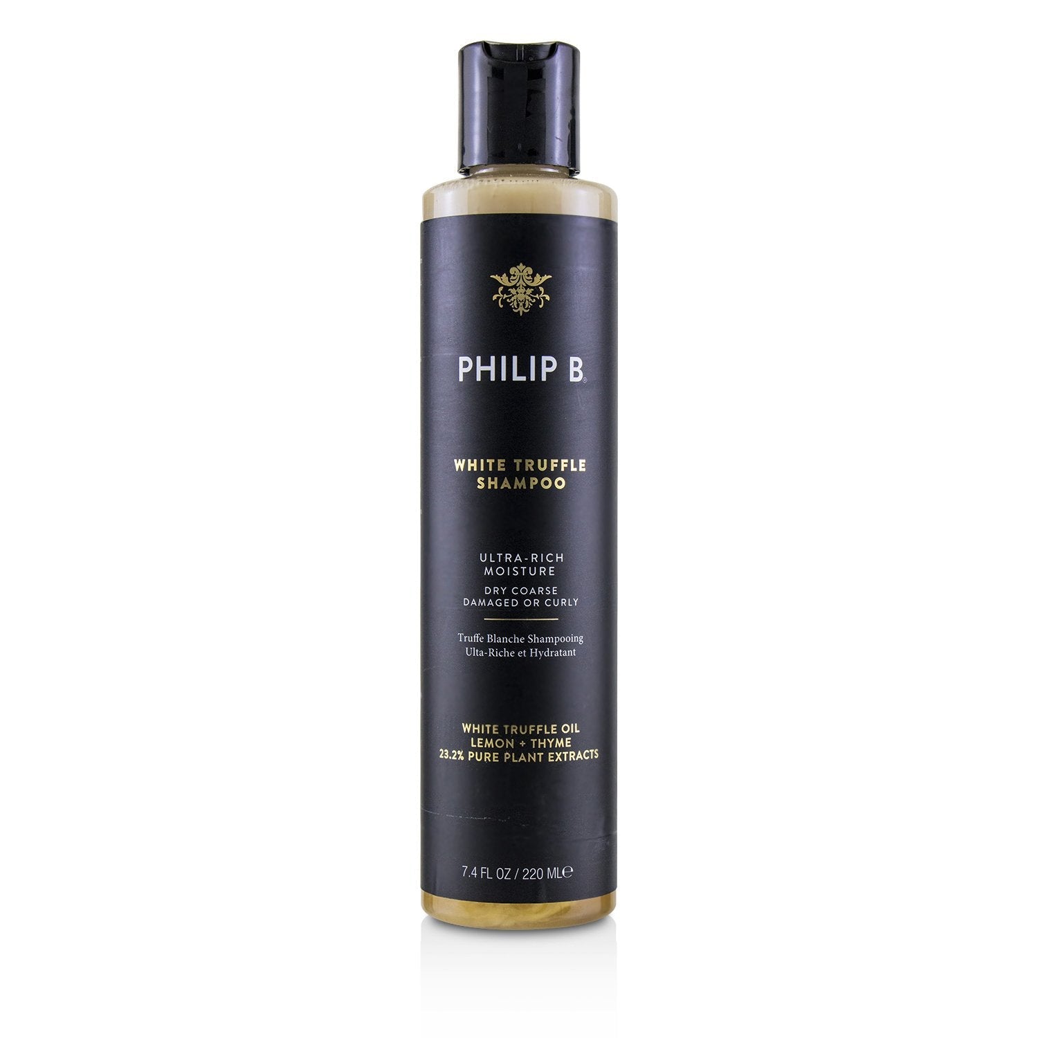 Philip B White Truffle Shampoo (Ultra-Rich Moisture - Dry Coarse Damaged or Curly)  220ml/7.4oz