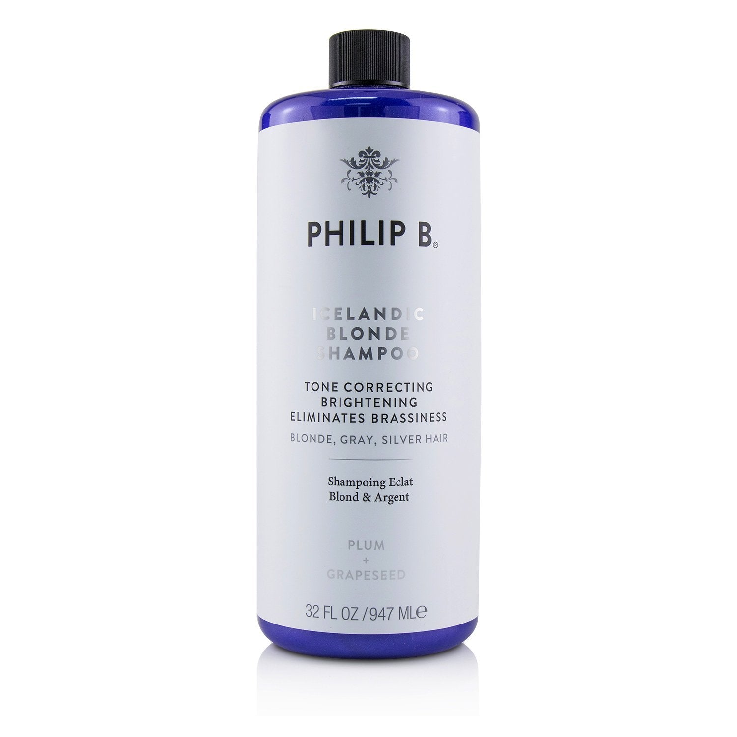 Philip B Icelandic Blonde Shampoo (Tone Correcting Brightening Eliminates Brassiness - Blonde, Gray, Silver H  947ml/32oz