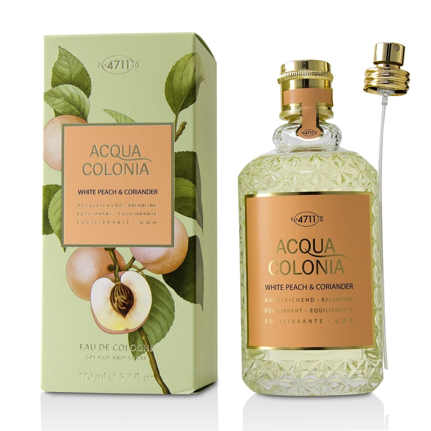 4711 Acqua Colonia White Peach & Coriander Eau De Cologne Spray  50ml/1.7oz