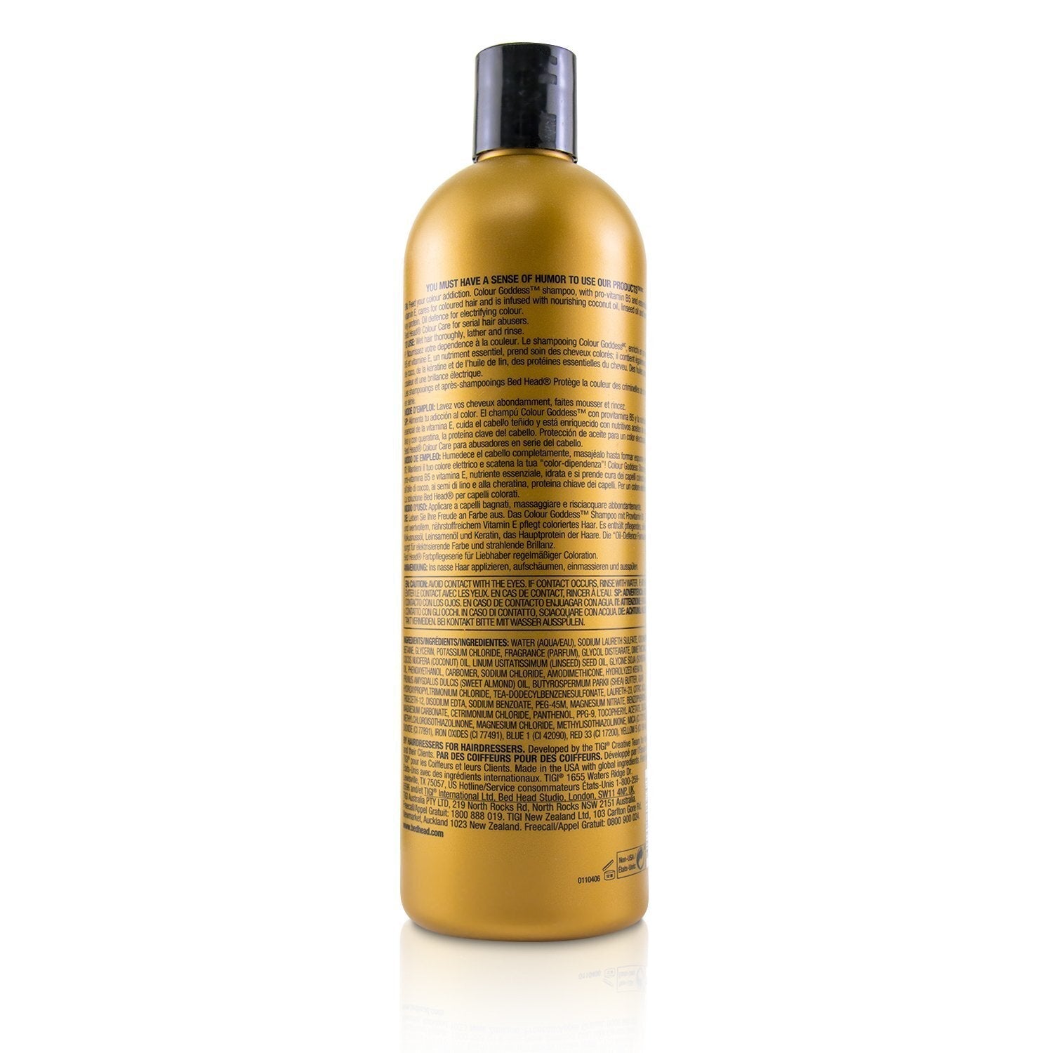 Tigi Bed Head Colour Goddess Oil Infused Shampoo - For Coloured Hair (Cap)  750ml/25.36oz