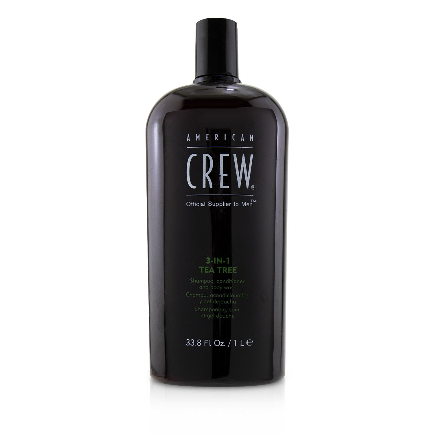 American Crew Men 3-IN-1 Tea Tree Shampoo, Conditioner and Body Wash  1000ml/33.8oz