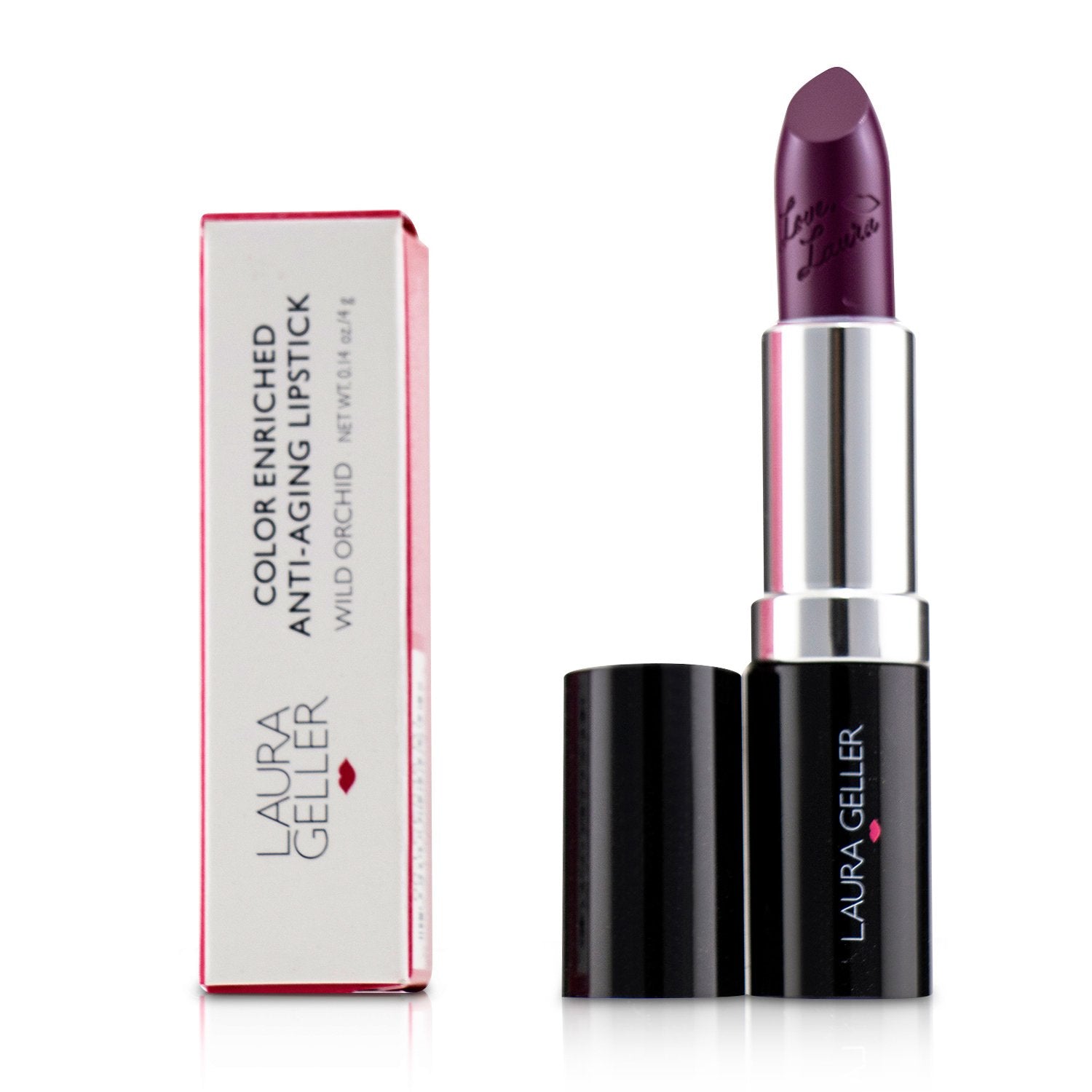 Laura Geller Color Enriched Anti Aging Lipstick - # Wild Orchid  4g/0.14oz