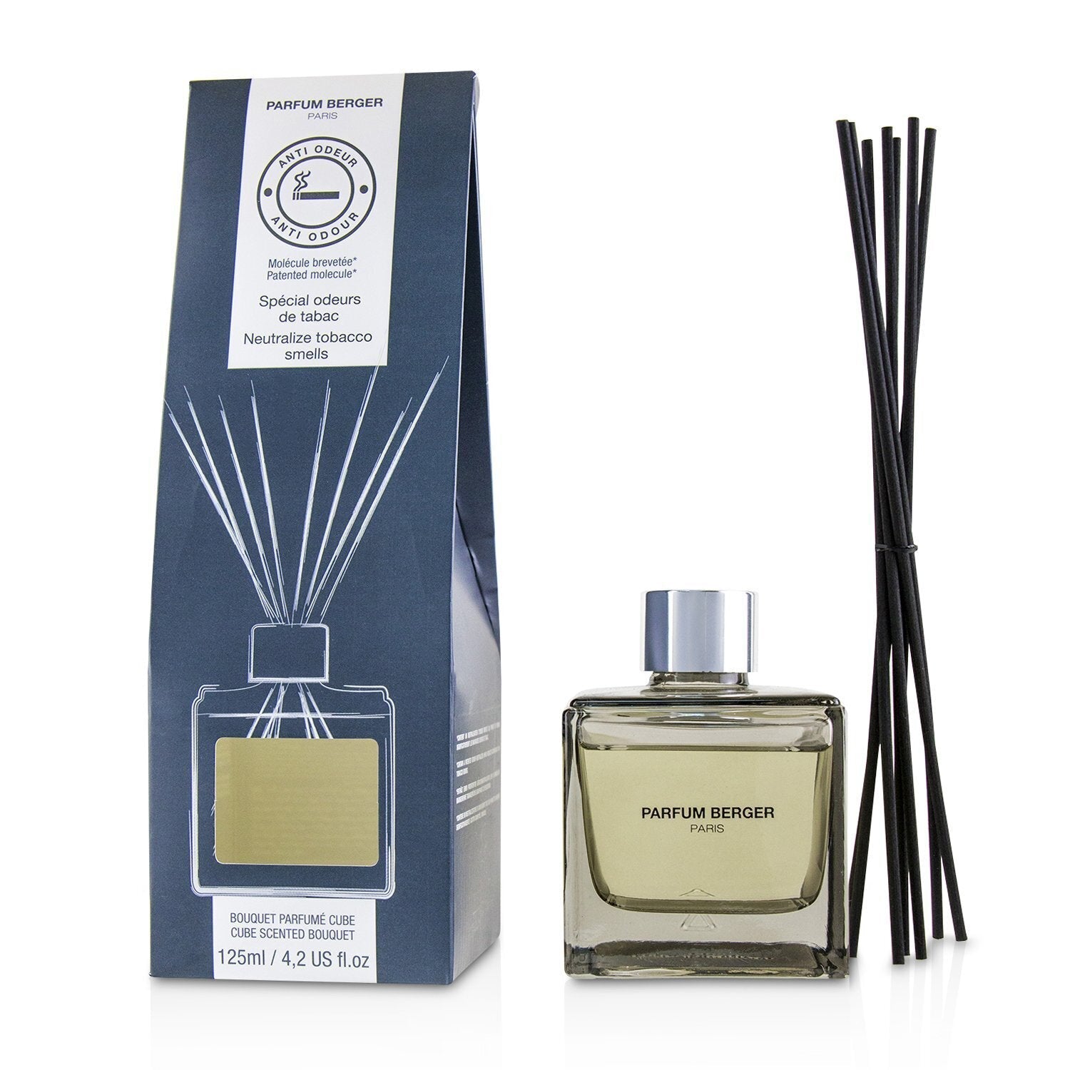 Lampe Berger (Maison Berger Paris) Functional Cube Scented Bouquet - Neutralize Tobacco Smells (Woody)  125ml/4.2oz