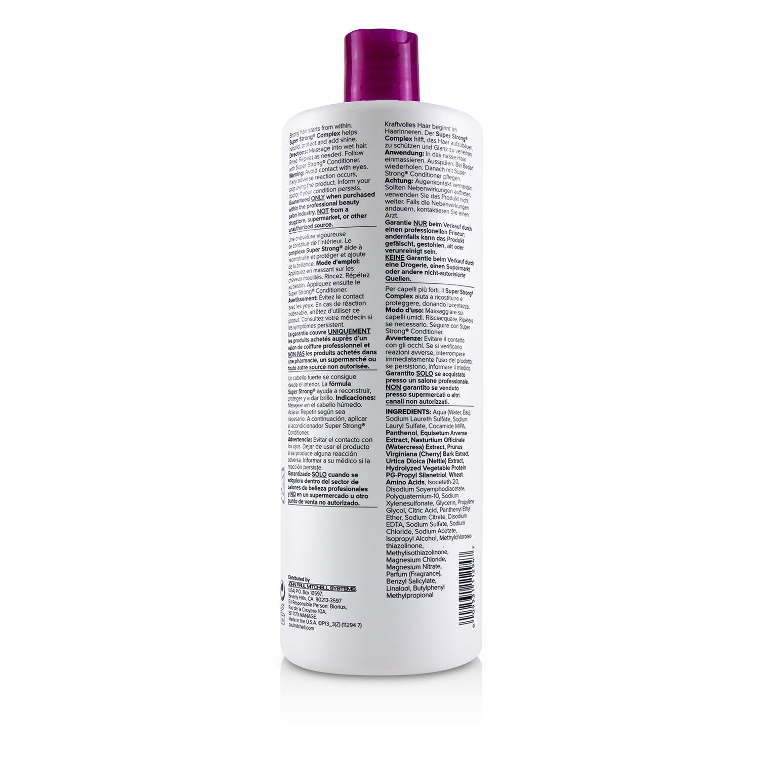 Paul Mitchell Super Strong Shampoo (Strengthens - Rebuilds)  1000ml/33.8oz